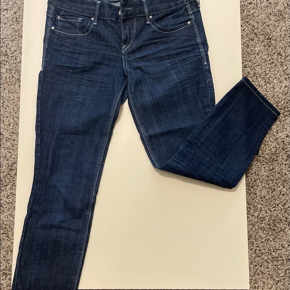 Express Dark Jeans with Embellished Pockets 2S - Picture 2 of 5